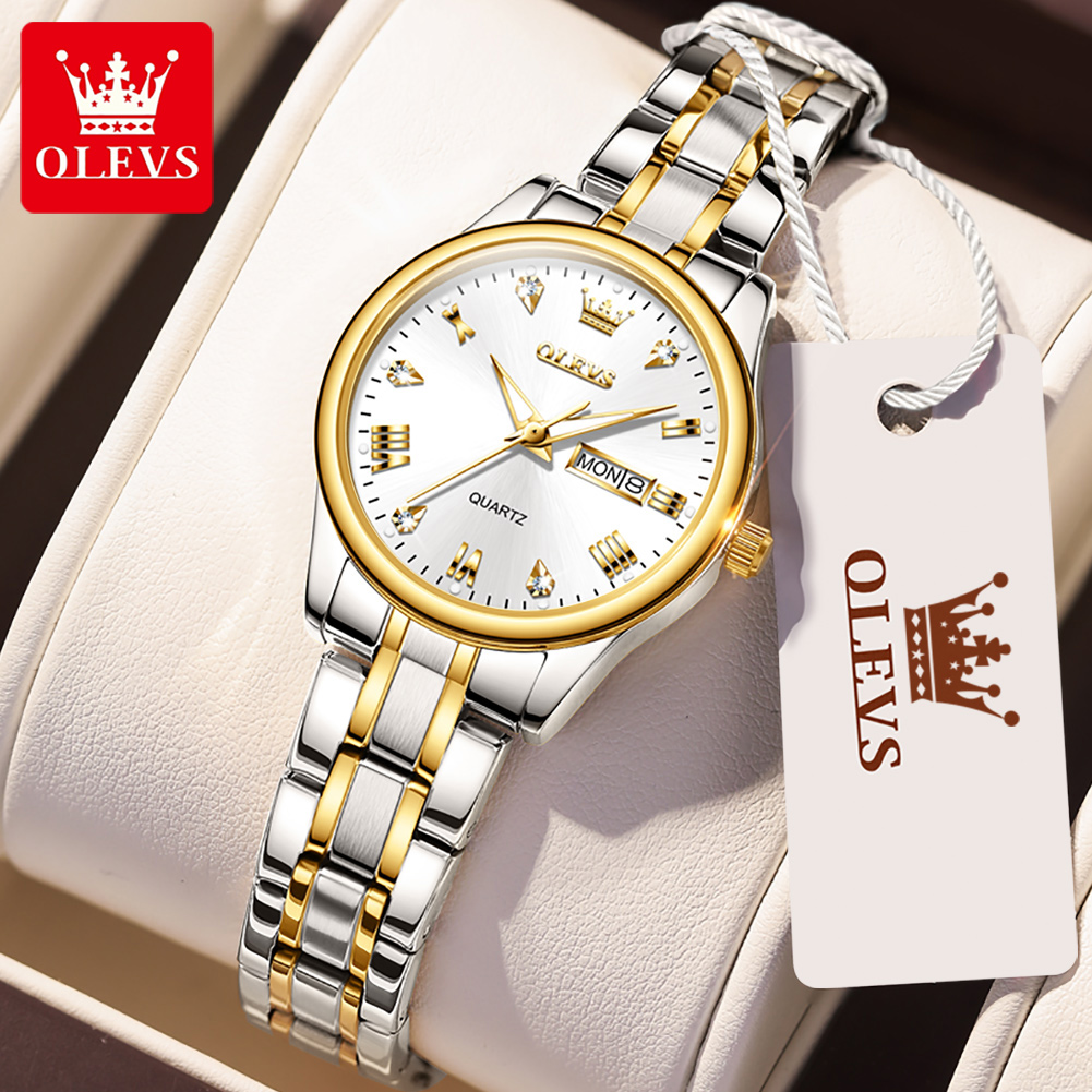 Luxury Watch Moon Phase - OLEVS 5563 nowych moda damski zegarek