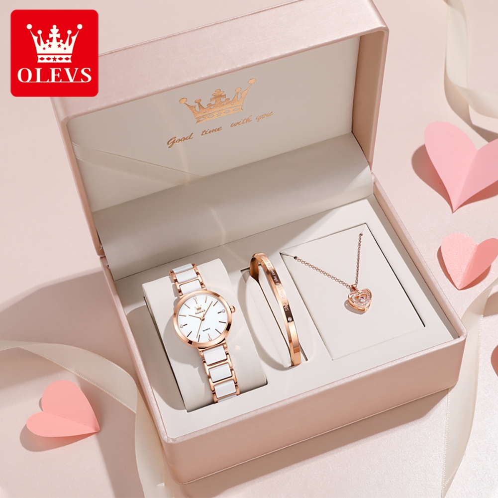 Luxury Watch Brands - OLEVS Damski Zegarek 5877 Luksusowy Elegancki