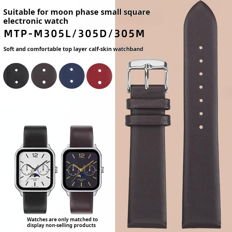 Moonphase Complication Watch - Pasek do zegarka ze skóry bydlęcej