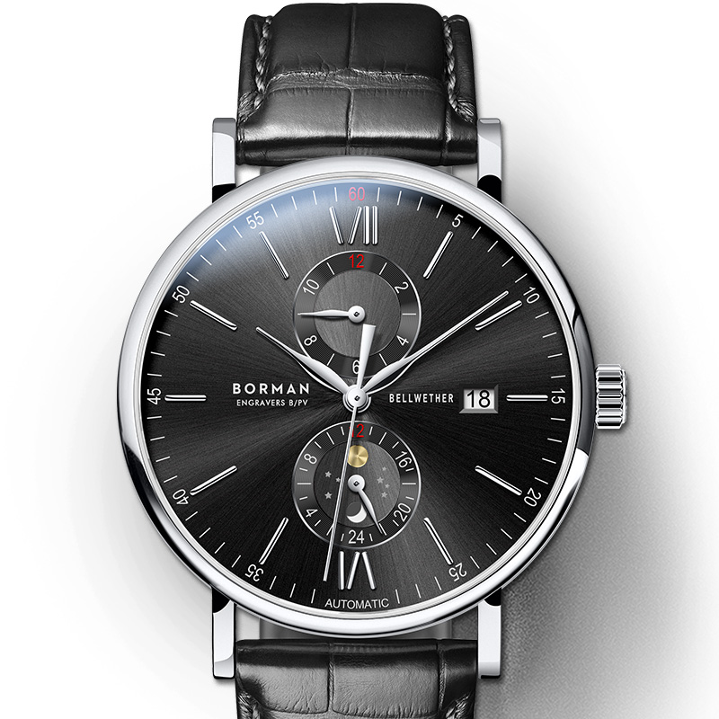 Luxury Watch German - Zegarek męski automatyczny BORMAN Seagull, luksusowa