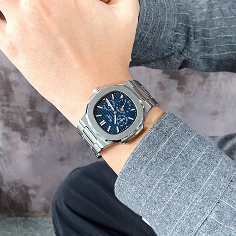 Moonphase Complication Watch - Szwajcarski zegarek męski Rinifa, wielofunkcyjny, automatyczny,