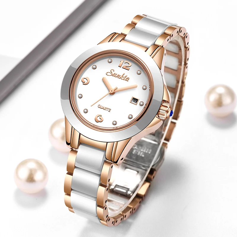 Luxury Watch Ladies - Zegarek damski Sunkta Fashion Casual Quartz