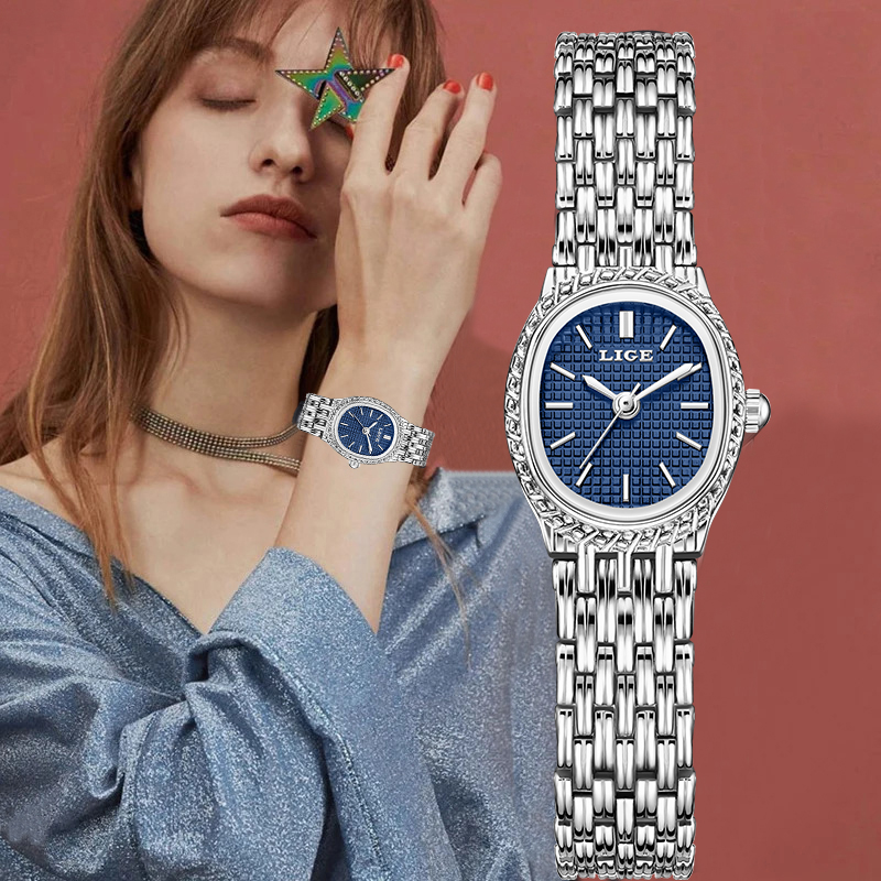 Luxury Watch Ladies - Zegarek damski LIGE, luksusowy, kwarcowy, elegancki,