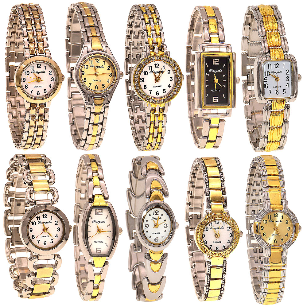 Luxury Watch Strap - 10 sztuk/partia, mieszane, eleganckie zegarki damskie,