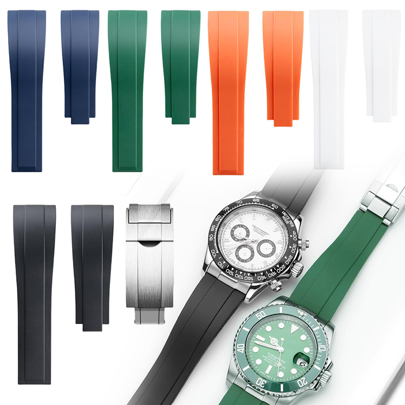 Luxury Watch Expensive - 20mm 21mm 22mm Silikonowy Pasek do