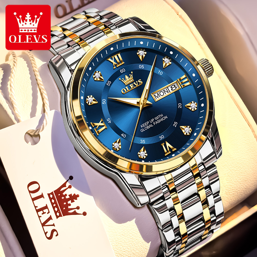 Luxury Watch Display - OLEVS Marka Modne męskie zegarki ze