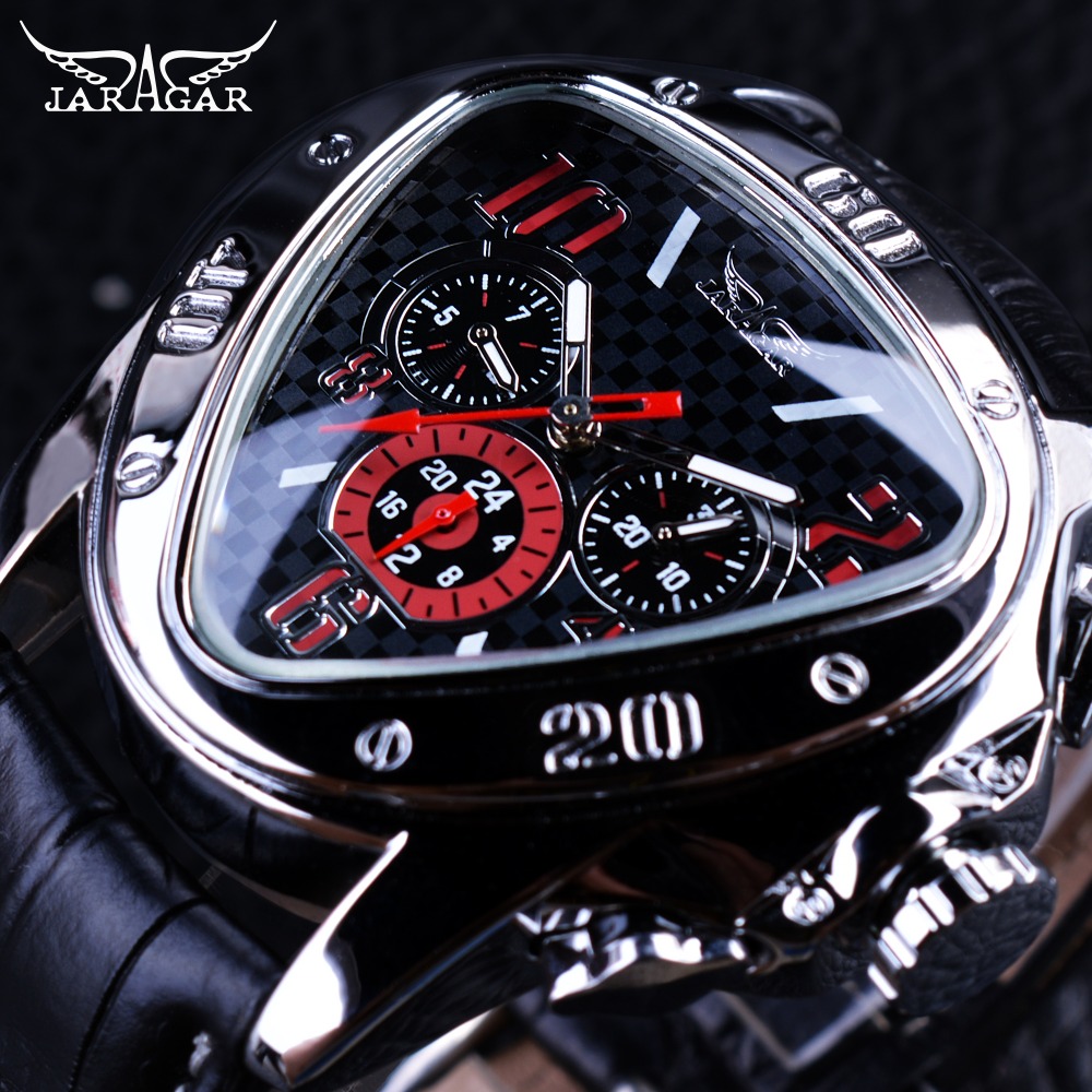 Watch Triangle Luxury - Jaragar Sport Racing Design Geometryczny Trójkąt