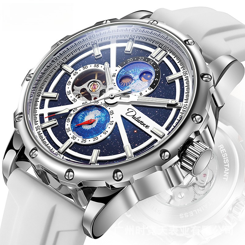 Moonphase Complication Watch - Zegarek męski ze stali nierdzewnej, seria