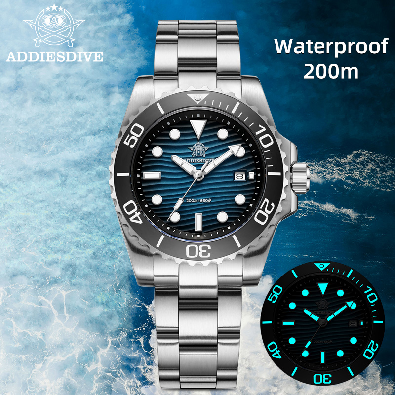 Luxury Watch Display - ADDIESDIVE Męski Zegarek Kwarcowy 2115 z