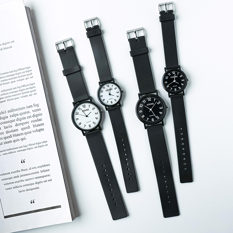Luxury Watch Ladies - Prosty czarny zegarek kwarcowy zegarki dla