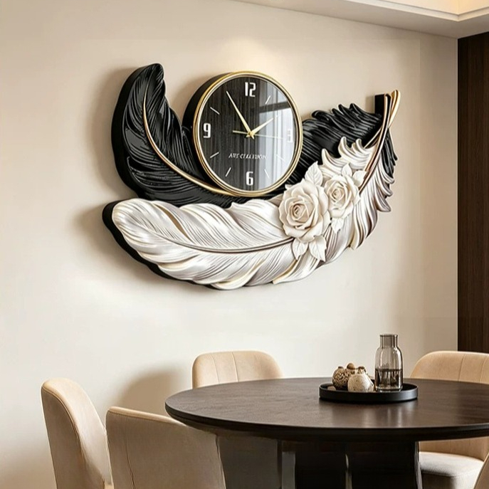 Luksusowy zegar ścienny z piór – Luxury Watch Wall Clock recenzja i cena