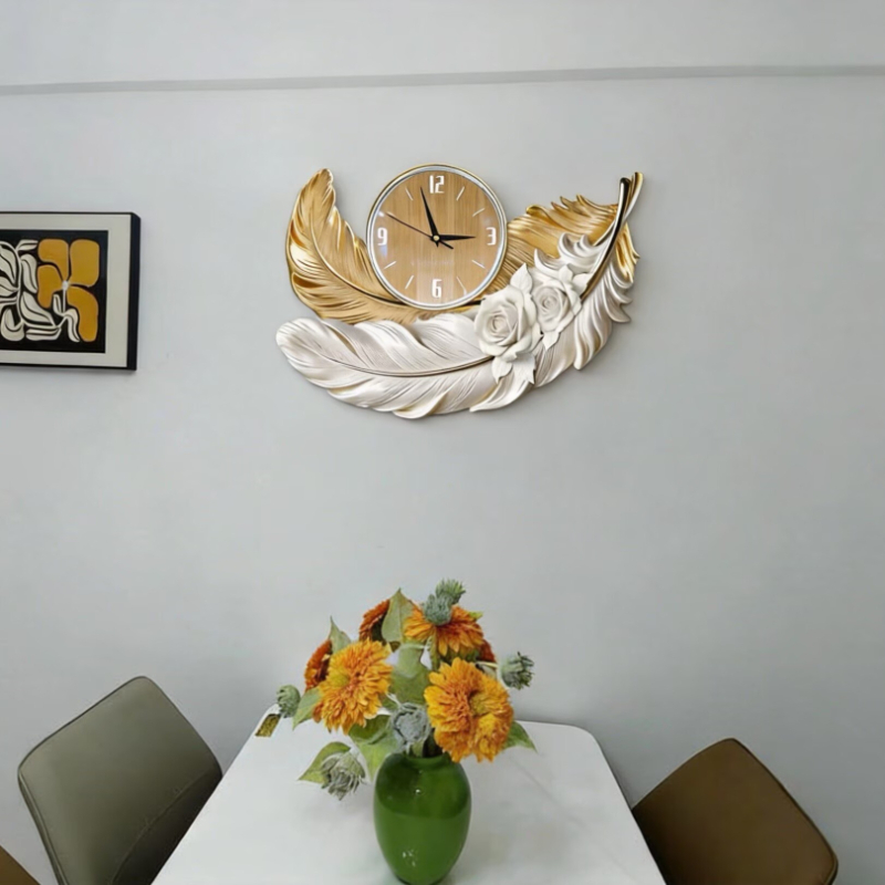 Luksusowy zegar ścienny z piór – Luxury Watch Wall Clock recenzja i cena