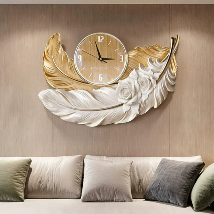 Luksusowy zegar ścienny z piór – Luxury Watch Wall Clock recenzja i cena