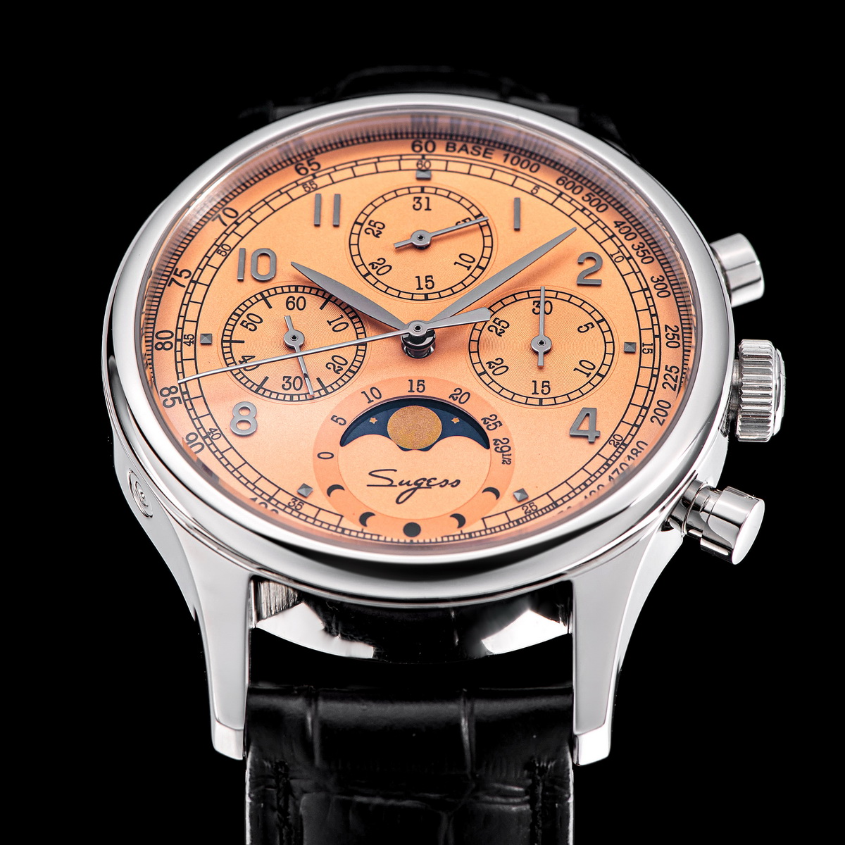 Sugess zegarek męski chronogra – Moonphase Complication Watch recenzja i cena
