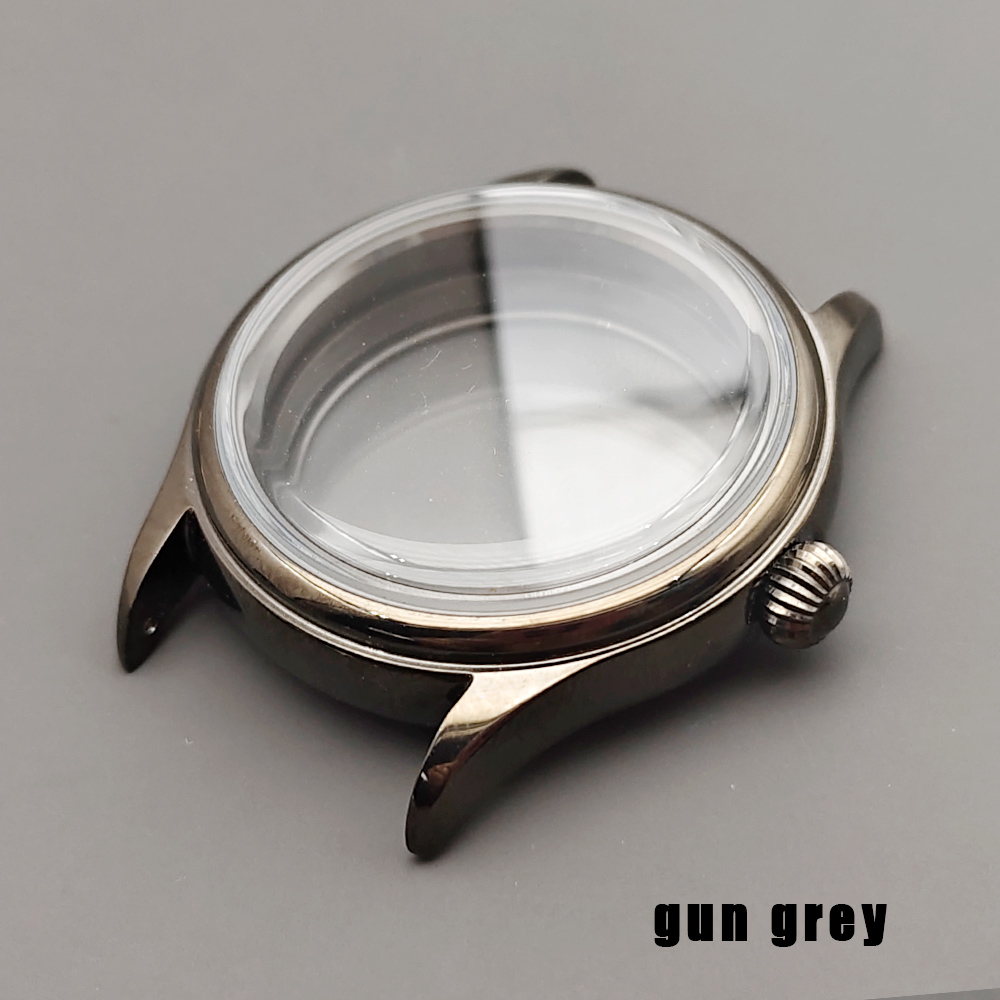 Koperta zegarka 38mm Gun Grey  – Exhibition Caseback recenzja i cena