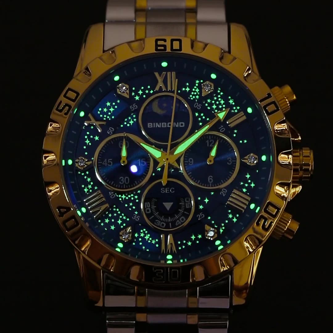 Męski zegarek 2026, lekki luks – Moonphase Complication Watch recenzja i cena