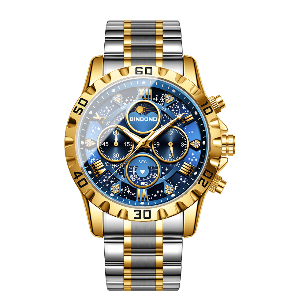 Męski zegarek 2026, lekki luks – Moonphase Complication Watch recenzja i cena