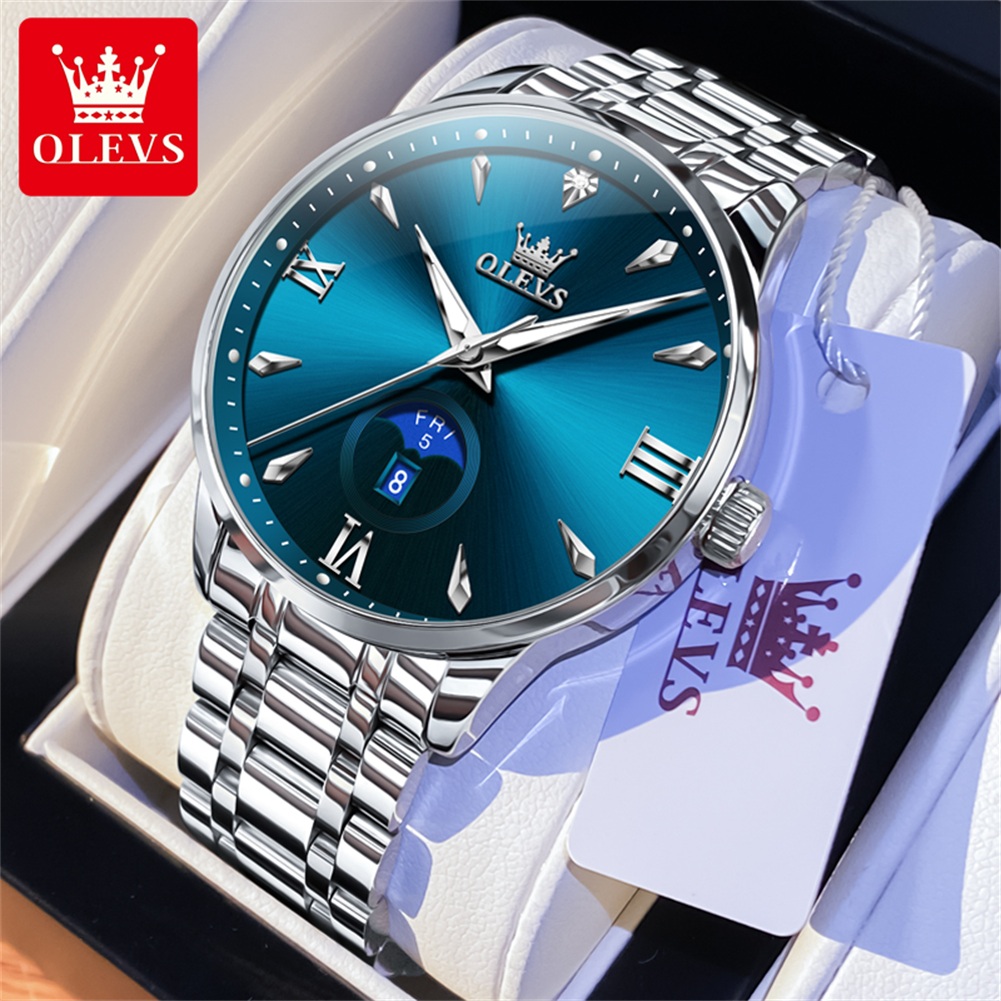 OLEVS Moon Phase męskie zegark – Luxury Watch Moon Phase recenzja i cena
