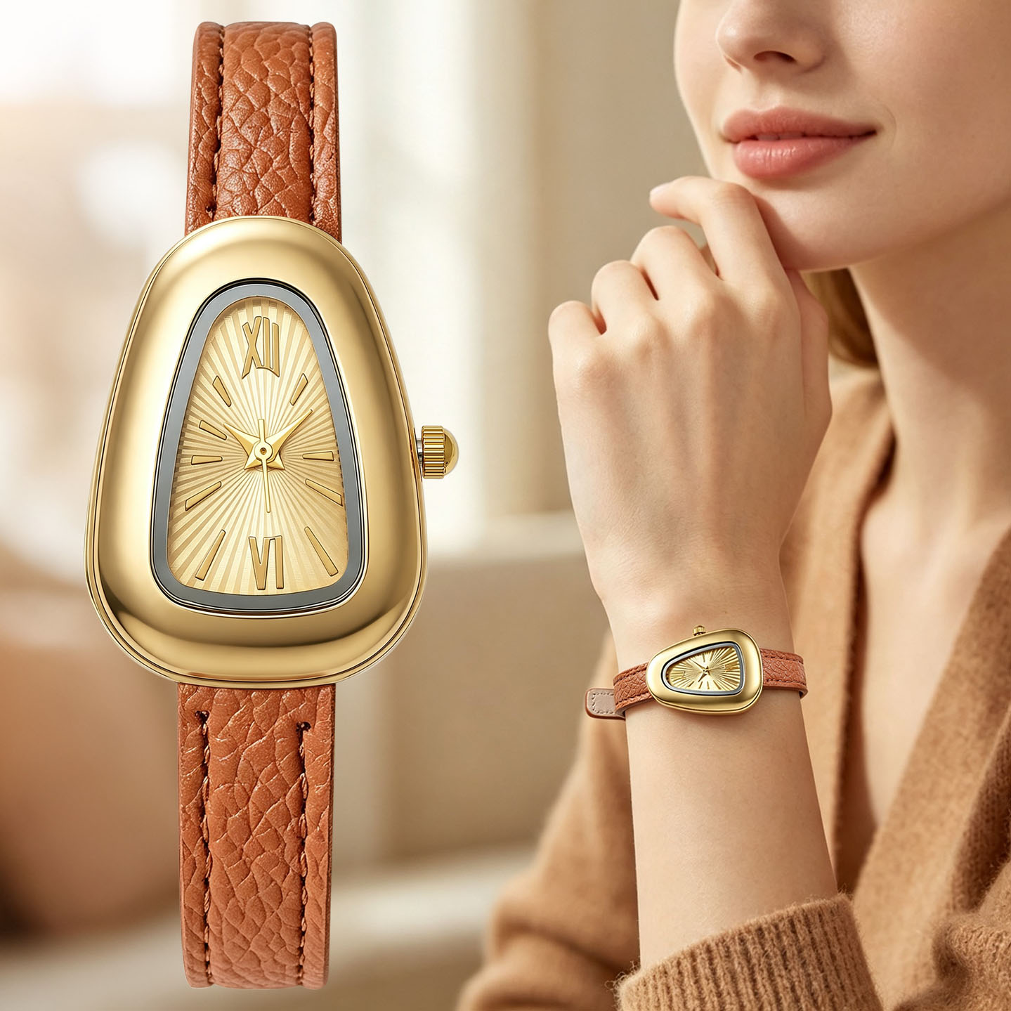 Nieregularne owalne zegarki kw – Watch Triangle Luxury recenzja i cena