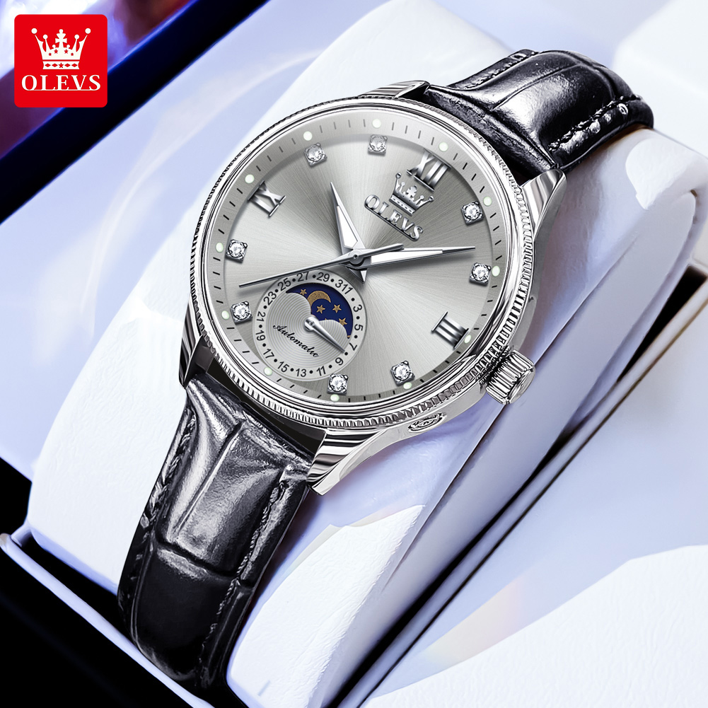 Zegarki damskie OLEVS z fazami – Luxury Watch Moon Phase recenzja i cena