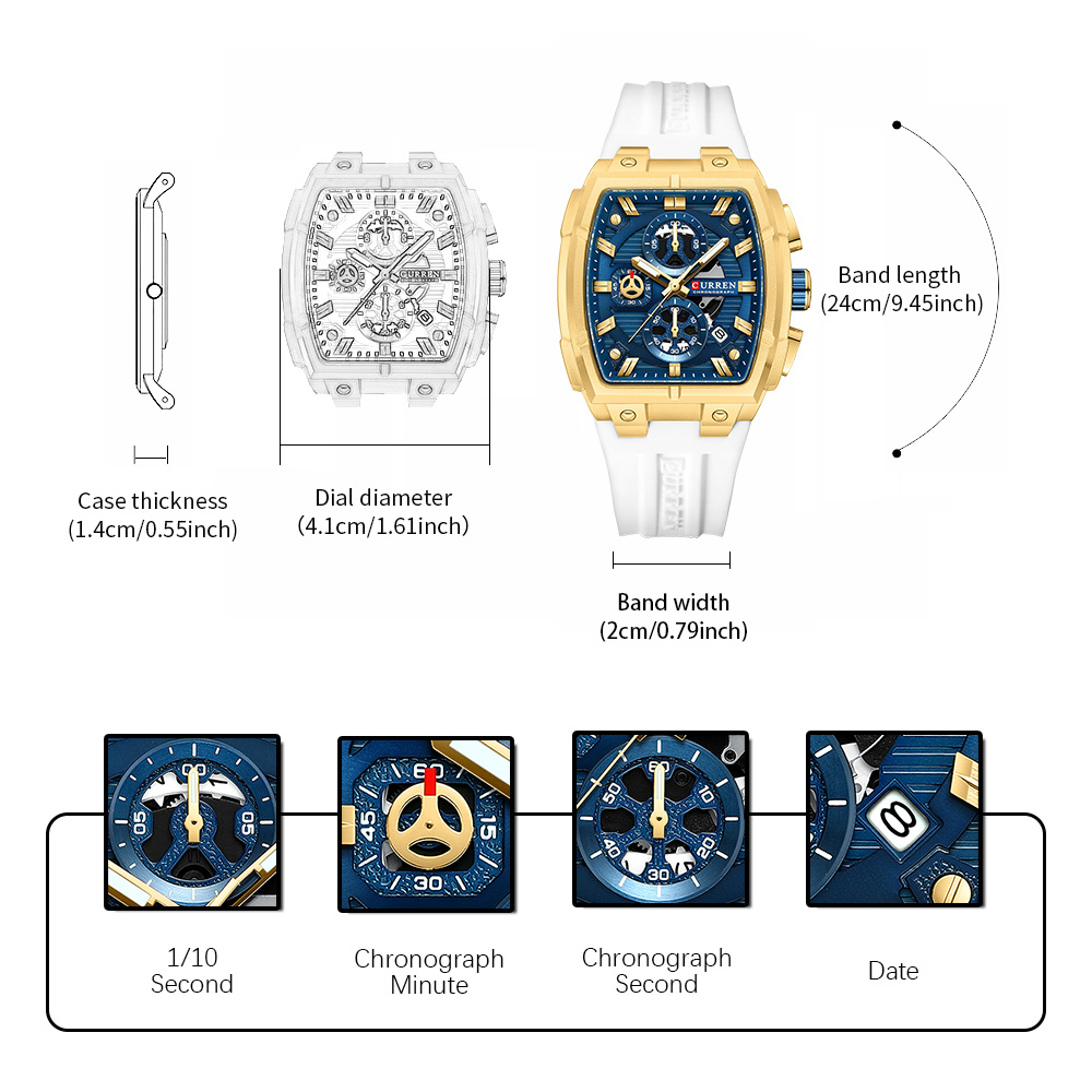 CURREN Luksusowy Zegarek Męski – Luxury Watch Display recenzja i cena