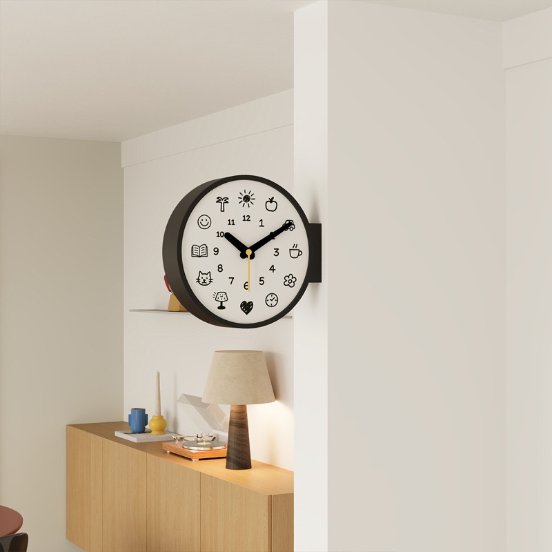 Nowoczesny dwustronny zegar śc – Luxury Watch Wall Clock recenzja i cena