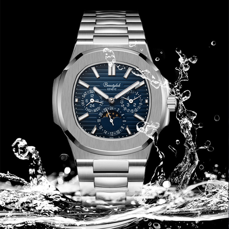 Szwajcarski zegarek męski Rini – Moonphase Complication Watch recenzja i cena