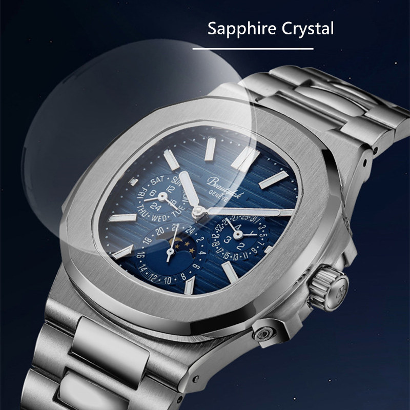 Szwajcarski zegarek męski Rini – Moonphase Complication Watch recenzja i cena