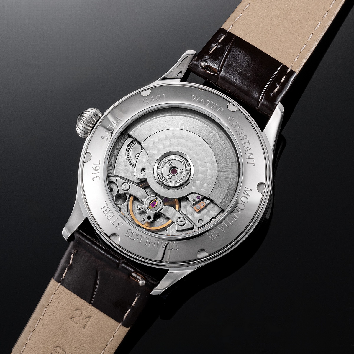 Zegarek męski Sugess z fazami  – Moonphase Complication Watch recenzja i cena