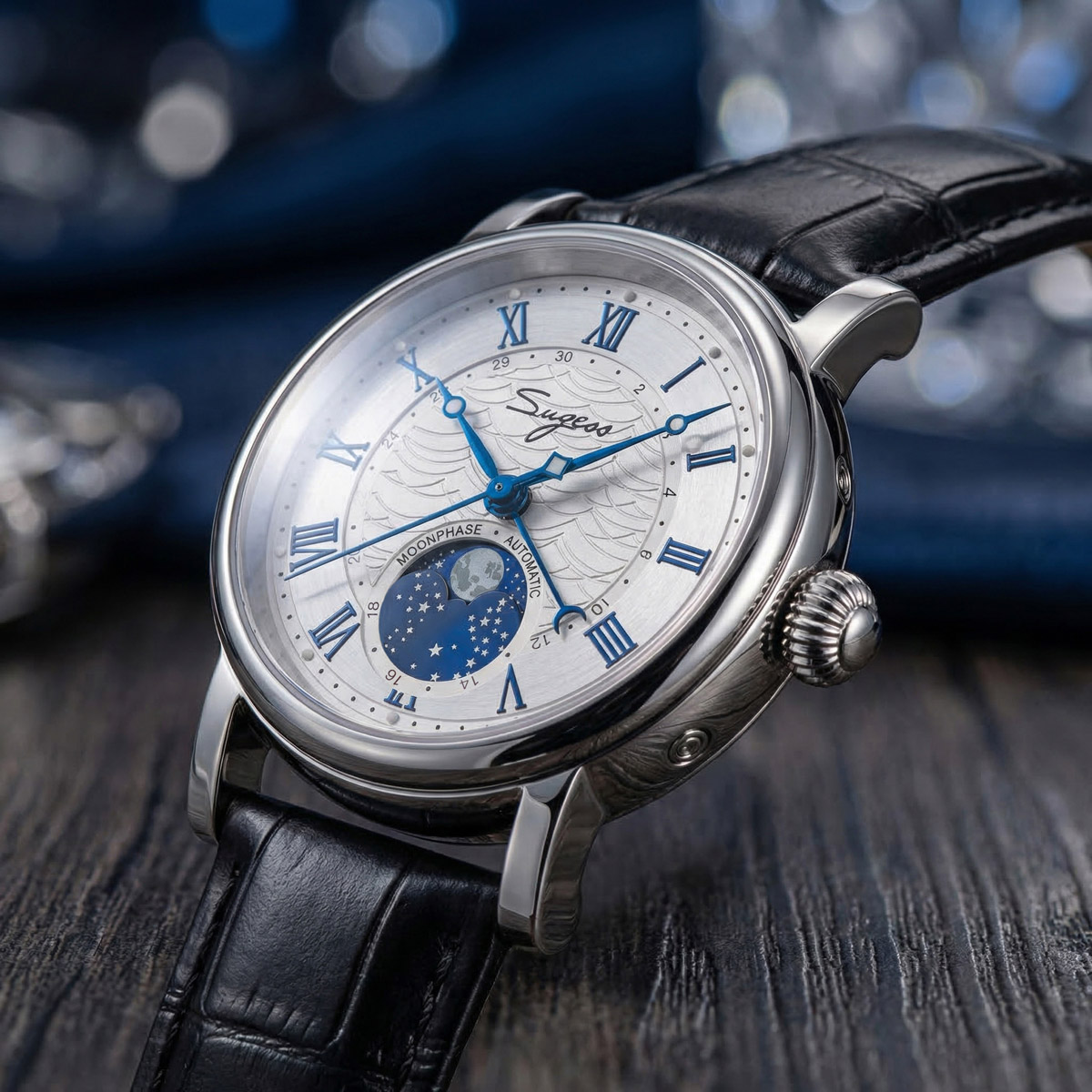 Zegarki Sugess dla mężczyzn au – Moonphase Complication Watch recenzja i cena