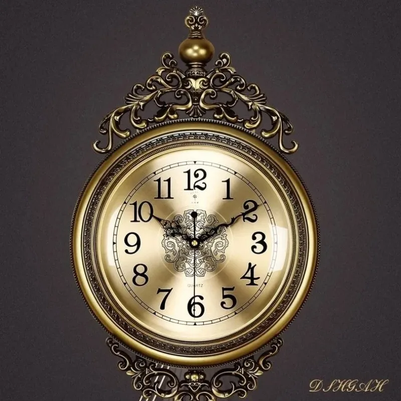 Duży luksusowy złoty zegar ści – Luxury Watch Wall Clock recenzja i cena