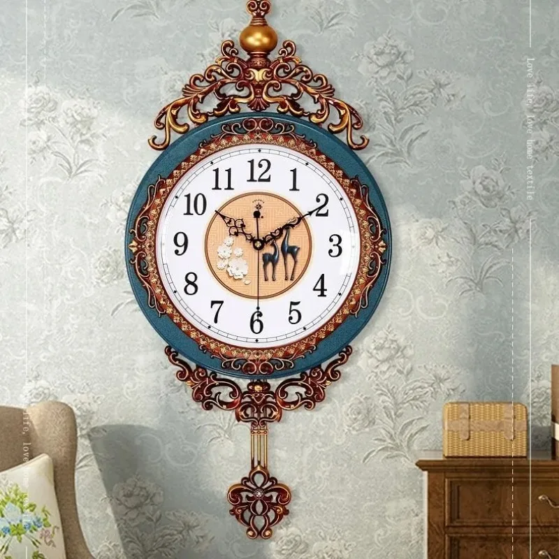 Duży luksusowy złoty zegar ści – Luxury Watch Wall Clock recenzja i cena