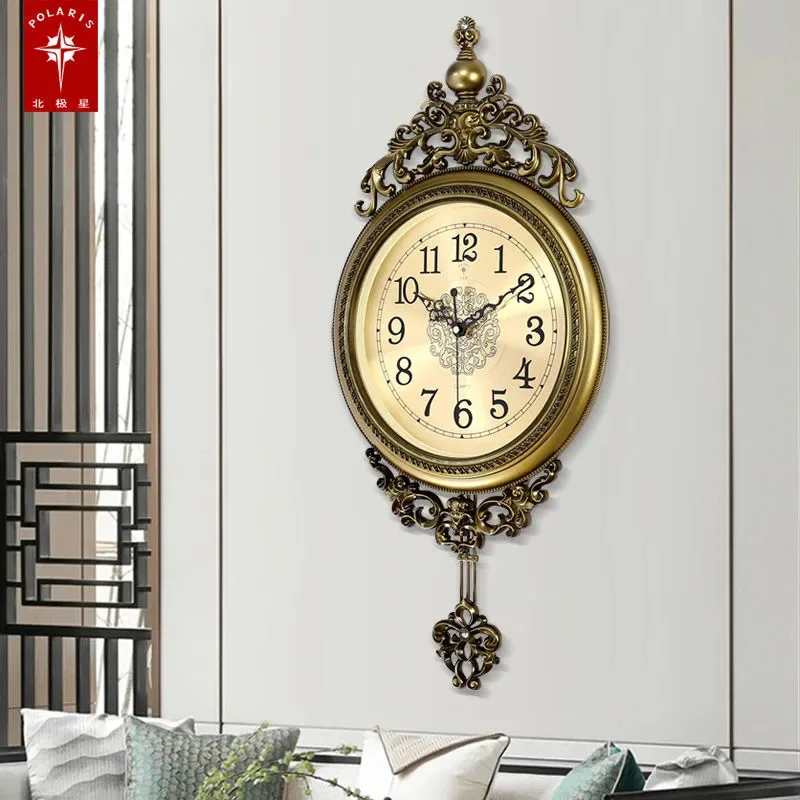 Duży luksusowy złoty zegar ści – Luxury Watch Wall Clock recenzja i cena