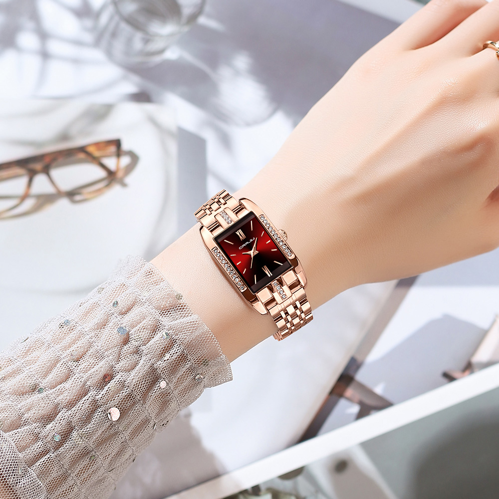 CRRJU Luksusowy Kwadratowy Zeg – Luxury Watch Ladies recenzja i cena