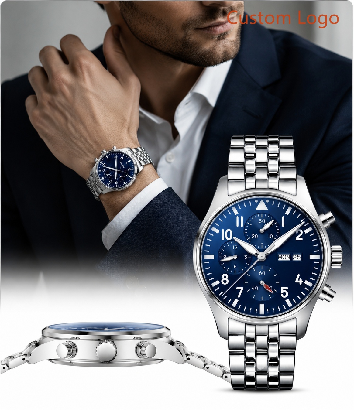 Męski zegarek na rękę 43mm, kl – Watch Triangle Luxury recenzja i cena